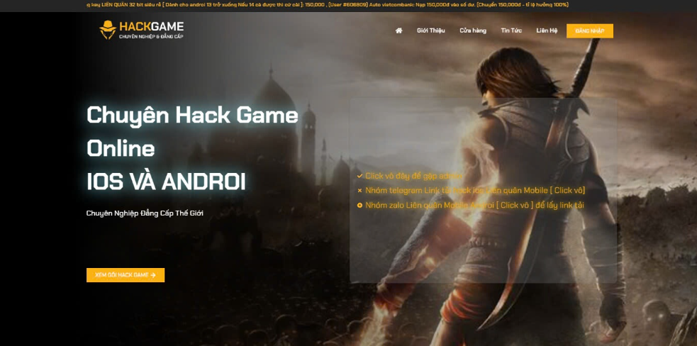 Ảnh đại diện dự án Hack Game